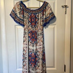 XS off the shoulder maxi dress